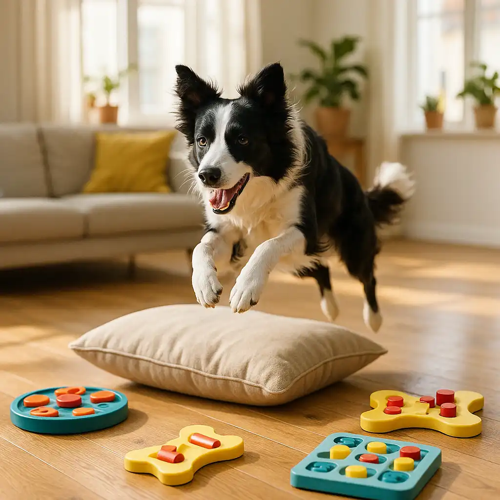 Sjove indendørs lege, der aktiverer din hund